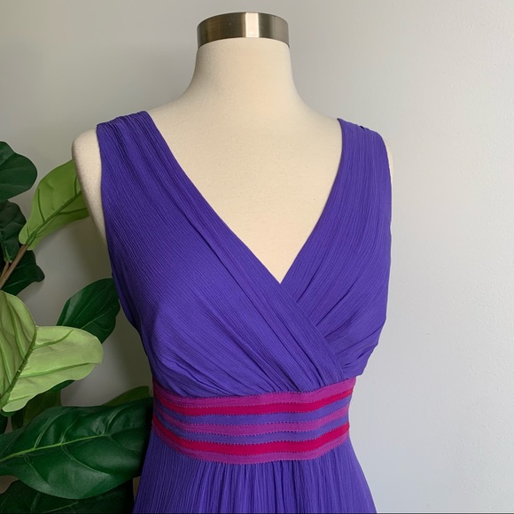 Boden Purple Silk Dress - Picture 2 of 10